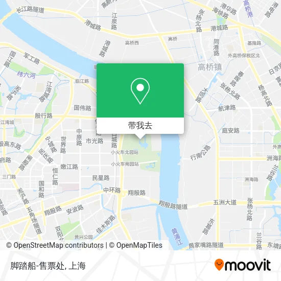 脚踏船-售票处地图