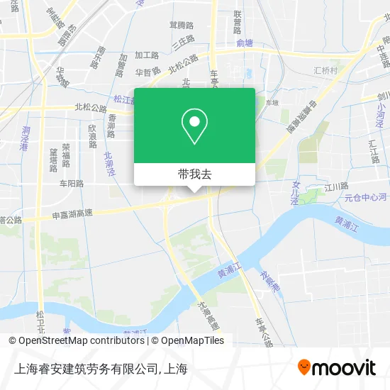 上海睿安建筑劳务有限公司地图