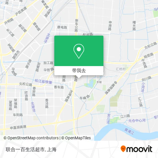 联合一百生活超市地图