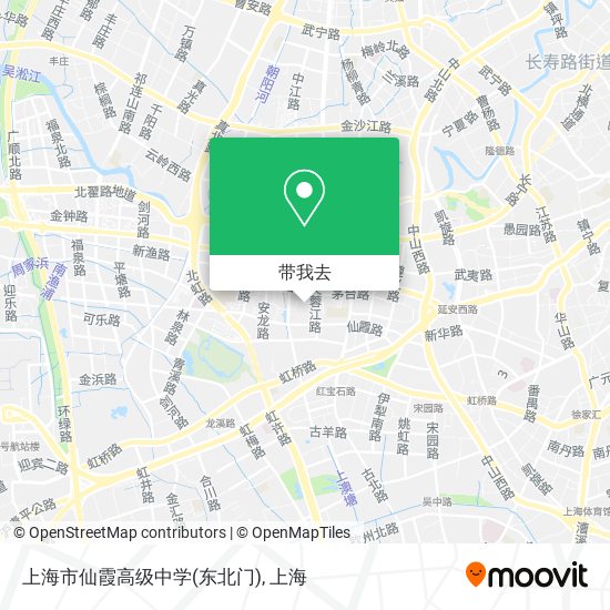 上海市仙霞高级中学(东北门)地图