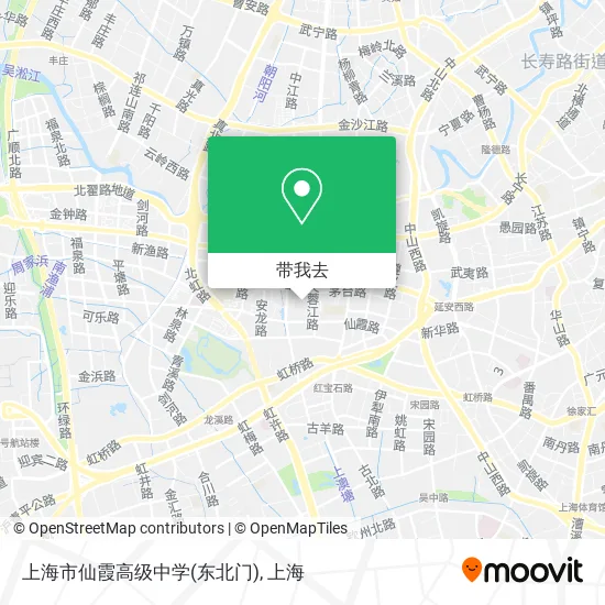 上海市仙霞高级中学(东北门)地图