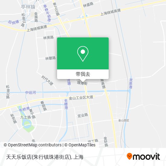天天乐饭店(朱行镇珠港街店)地图
