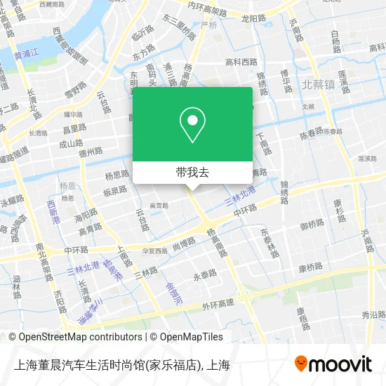 上海董晨汽车生活时尚馆(家乐福店)地图