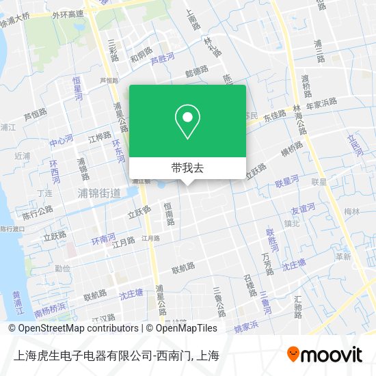 上海虎生电子电器有限公司-西南门地图