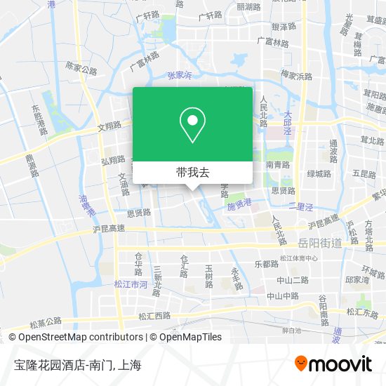 宝隆花园酒店-南门地图