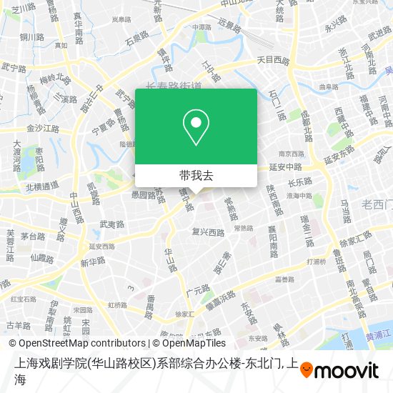 上海戏剧学院(华山路校区)系部综合办公楼-东北门地图