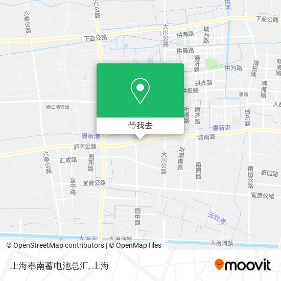 上海奉南蓄电池总汇地图