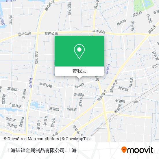 上海钰锌金属制品有限公司地图