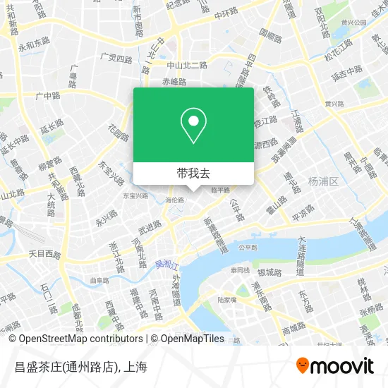 昌盛茶庄(通州路店)地图
