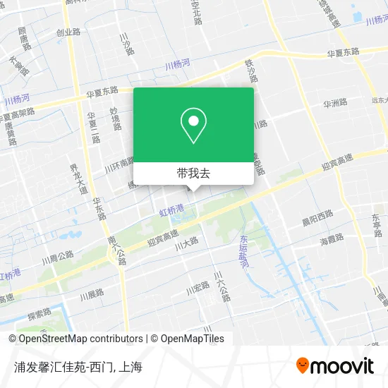浦发馨汇佳苑-西门地图