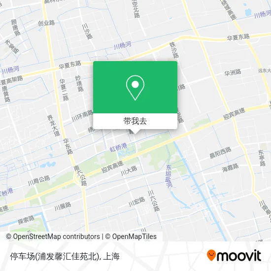 停车场(浦发馨汇佳苑北)地图