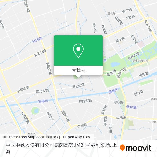 中国中铁股份有限公司嘉闵高架JMB1-4标制梁场地图