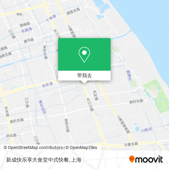 新成快乐享大食堂中式快餐地图