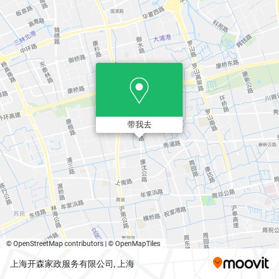 上海开森家政服务有限公司地图