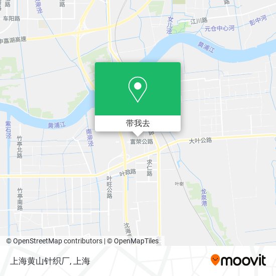 上海黄山针织厂地图