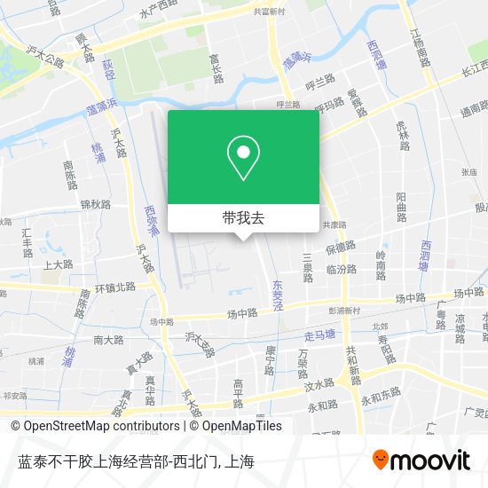蓝泰不干胶上海经营部-西北门地图