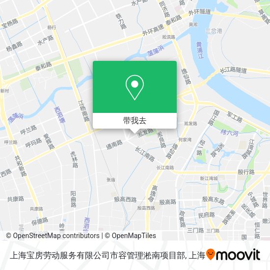 上海宝房劳动服务有限公司市容管理淞南项目部地图