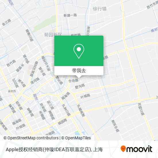 Apple授权经销商(仲璇IDEA百联嘉定店)地图