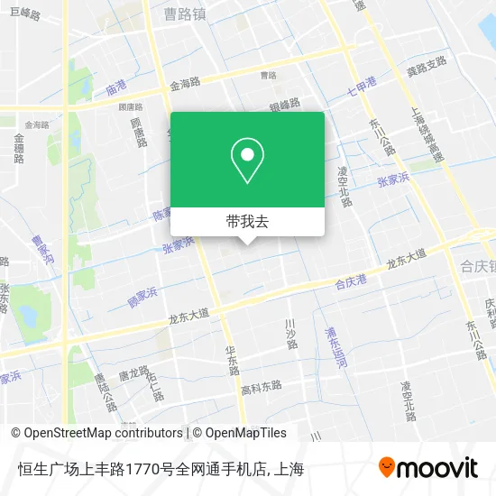 恒生广场上丰路1770号全网通手机店地图