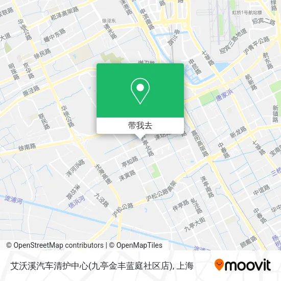 艾沃溪汽车清护中心(九亭金丰蓝庭社区店)地图
