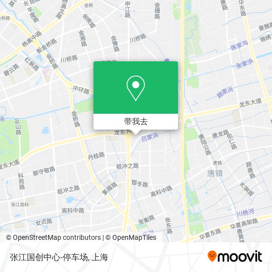 张江国创中心-停车场地图