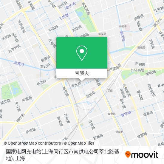 国家电网充电站(上海闵行区市南供电公司莘北路基地)地图