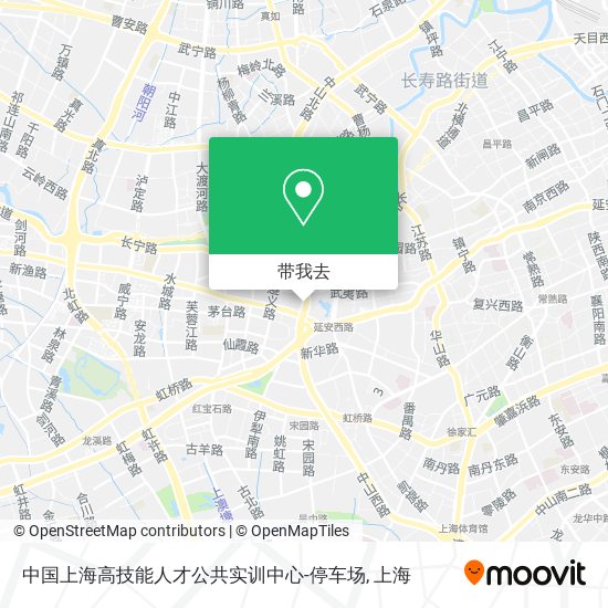 中国上海高技能人才公共实训中心-停车场地图