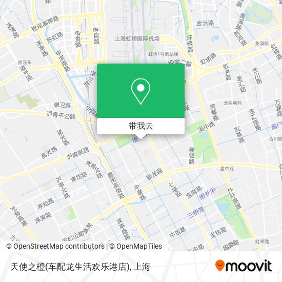 天使之橙(车配龙生活欢乐港店)地图