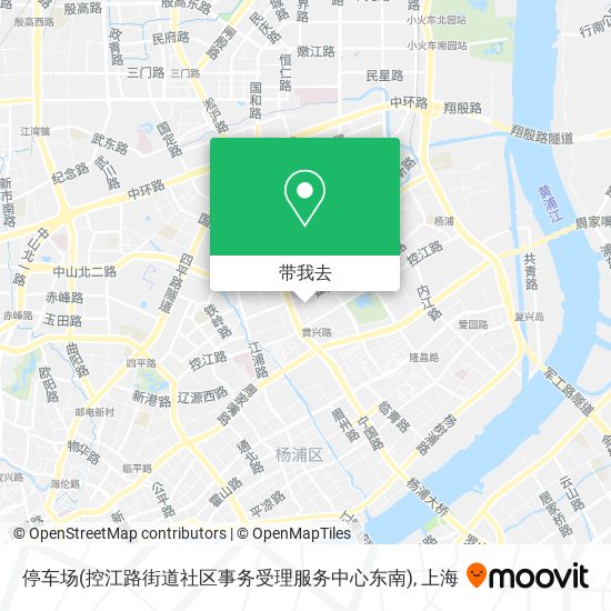 停车场(控江路街道社区事务受理服务中心东南)地图