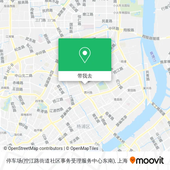 停车场(控江路街道社区事务受理服务中心东南)地图