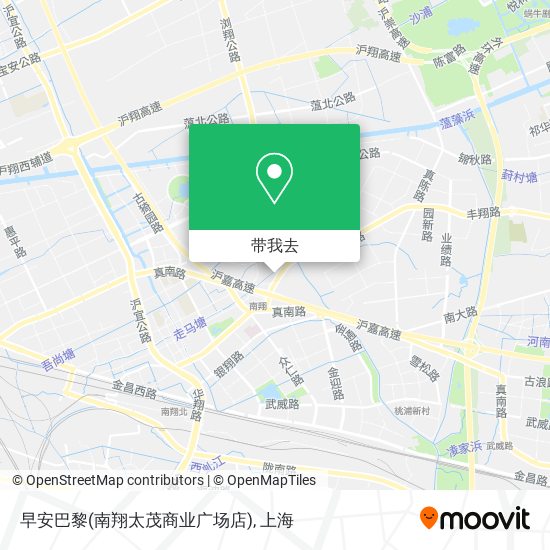 早安巴黎(南翔太茂商业广场店)地图