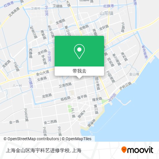 上海金山区海宇科艺进修学校地图