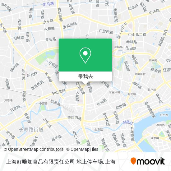 上海好唯加食品有限责任公司-地上停车场地图