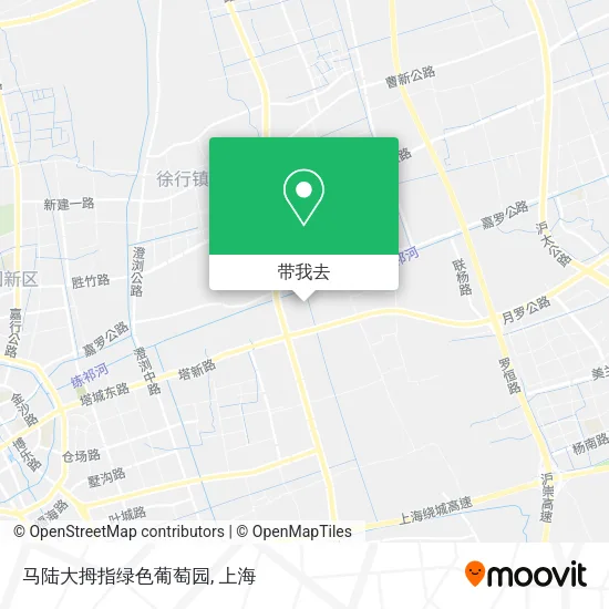 马陆大拇指绿色葡萄园地图