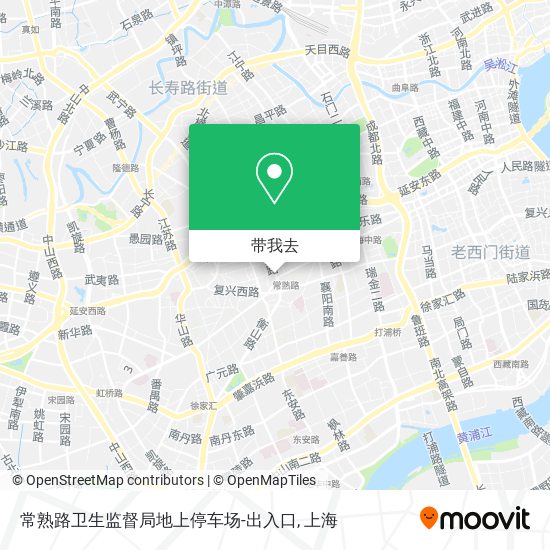 常熟路卫生监督局地上停车场-出入口地图