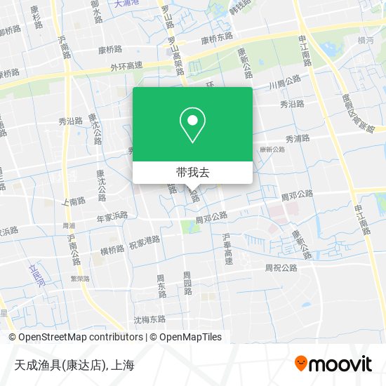 天成渔具(康达店)地图