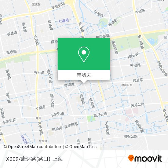 X009/康达路(路口)地图