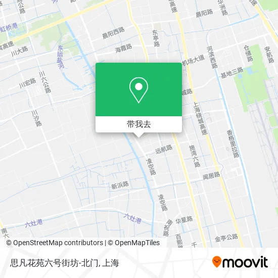 思凡花苑六号街坊-北门地图