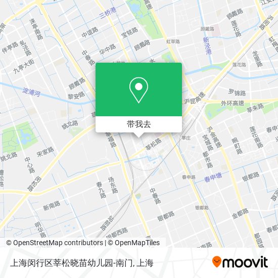 上海闵行区莘松晓苗幼儿园-南门地图