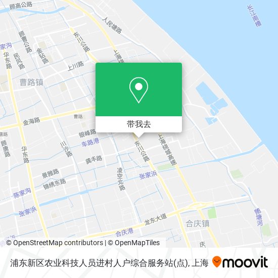 浦东新区农业科技人员进村人户综合服务站(点)地图