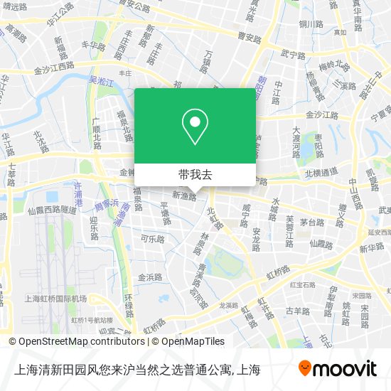上海清新田园风您来沪当然之选普通公寓地图