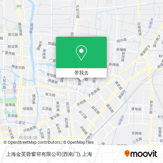 上海金芙蓉窗帘有限公司(西南门)地图