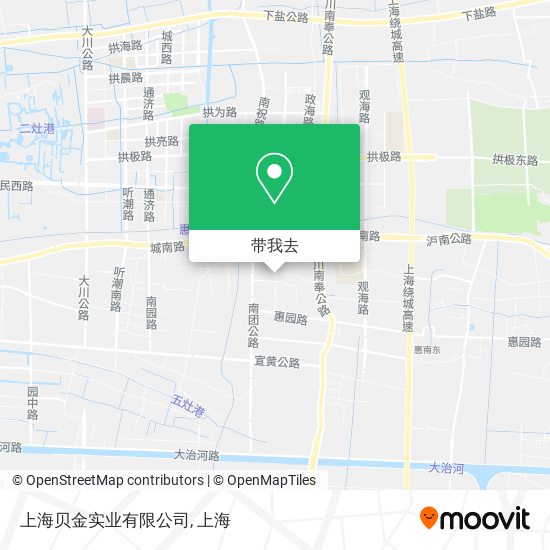 上海贝金实业有限公司地图