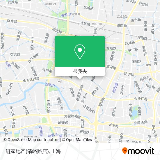 链家地产(清峪路店)地图