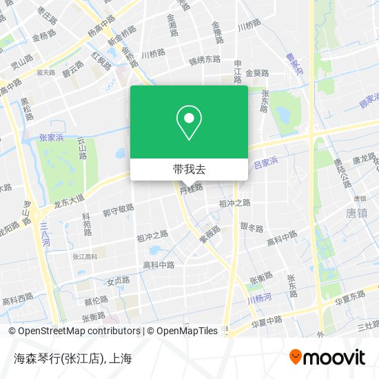 海森琴行(张江店)地图