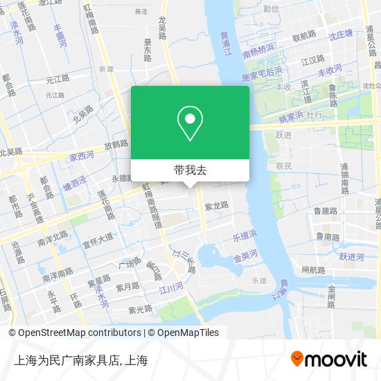 上海为民广南家具店地图
