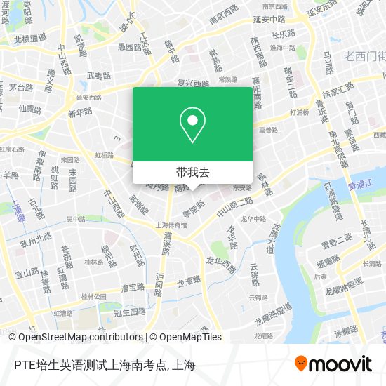 PTE培生英语测试上海南考点地图