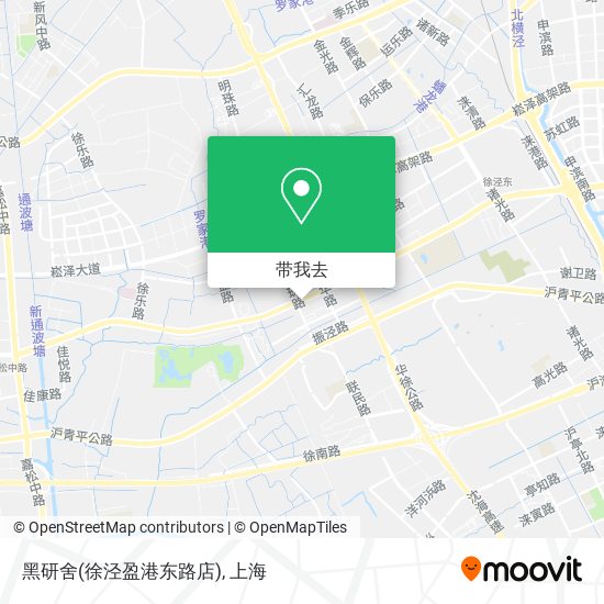 黑研舍(徐泾盈港东路店)地图