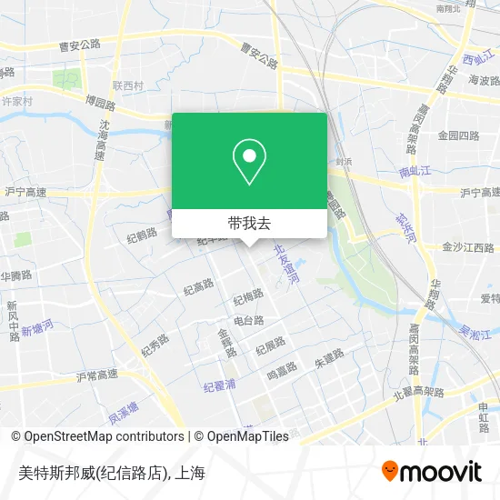美特斯邦威(纪信路店)地图