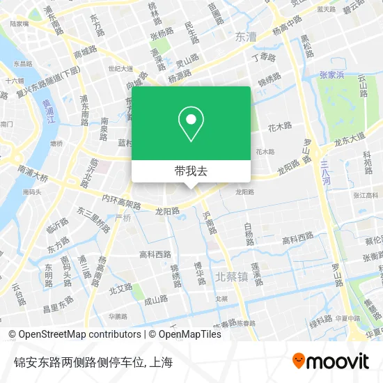 锦安东路两侧路侧停车位地图